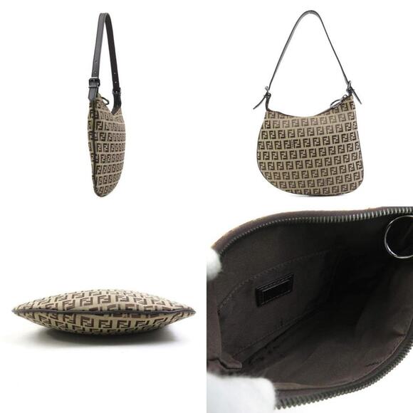 FENDI Brown Leather Shoulder Bag - Picture 2 of 5